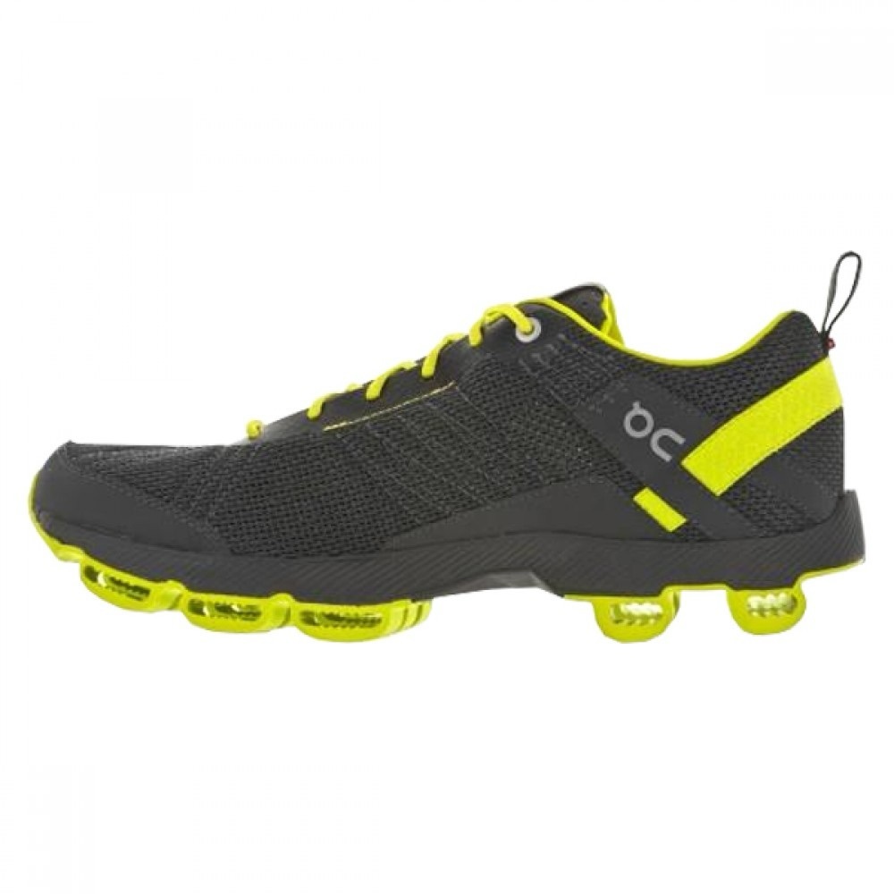 On Cloud Cloudsurfer Trail Shoes - Men - size 10.5 - asphalt/sulpher